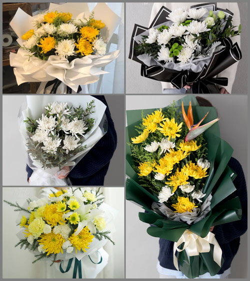 广东汕头市潮南区井都镇陇尾村白事花束代送